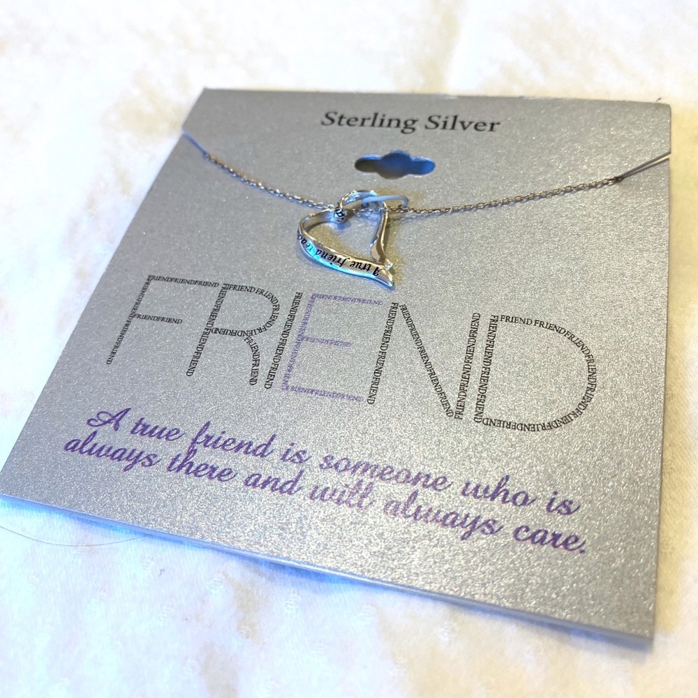 Sterling Silver True Friend Necklace